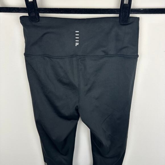 Fila Womens Halina 7/8 Spellout Performance Mid Rise Active Black Leggings XS - Picture 6 of 10